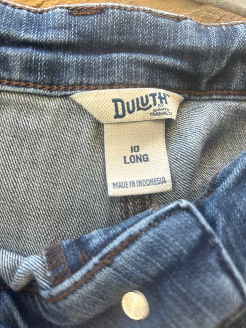 Deluth Trading Classic Women's Blue Carpenter Jeans - Sz 10L - Picture 5 of 5